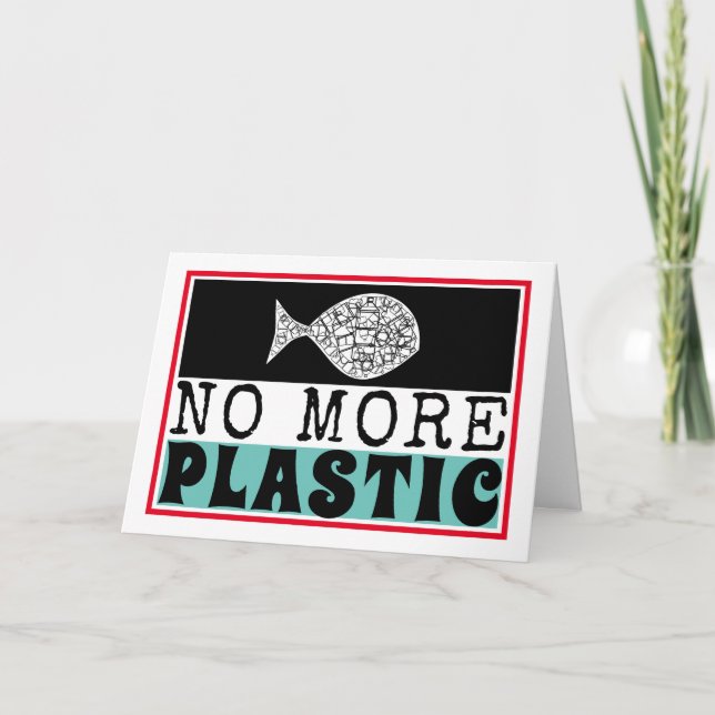 Plastfisk, klimatförändringar kort (Framsida)
