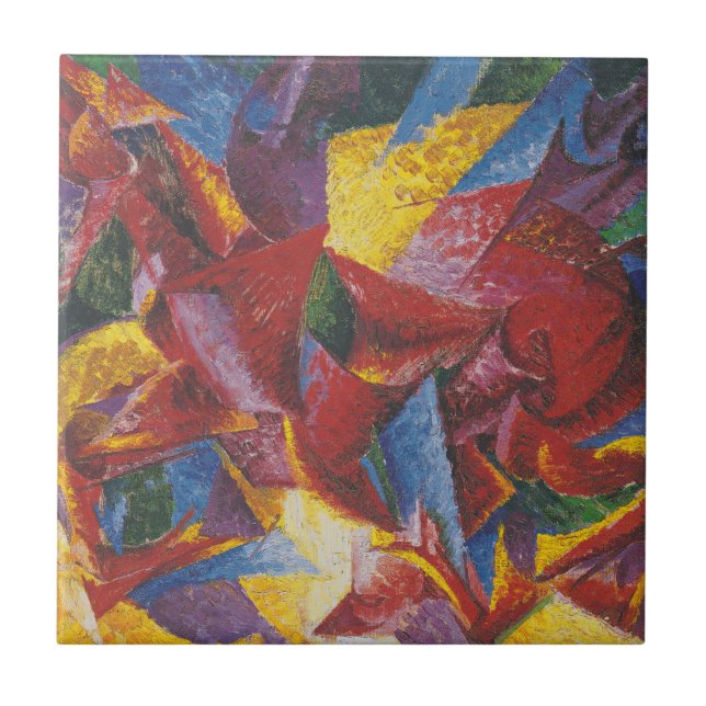 Plastformer av häst - Umberto Boccioni Kakelplatta (Framsidan)