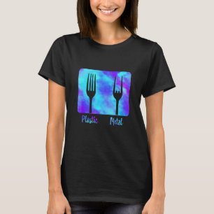Plastgaffel Metall Sten på Heavy Metall Music 2 T Shirt