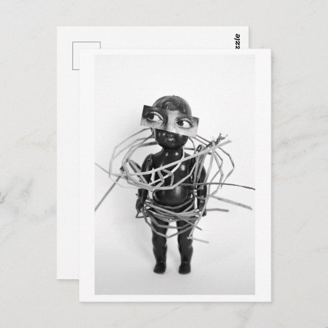 Plastic doll - Nelson Vykort (Fram/baksida)