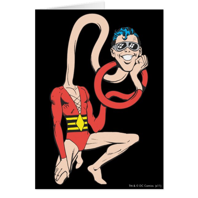 Plastic Man Rubberneck Pose Hälsningskort (Framsidan)