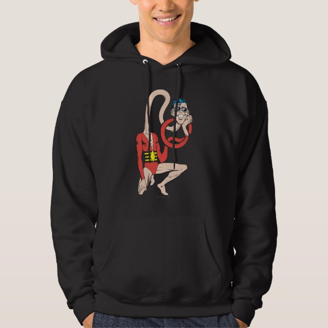 Plastic Man Rubberneck Pose Hoodie (Framsida)