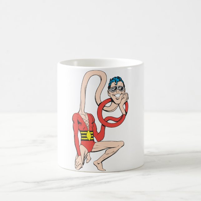Plastic Man Rubberneck Pose Kaffemugg (Center)