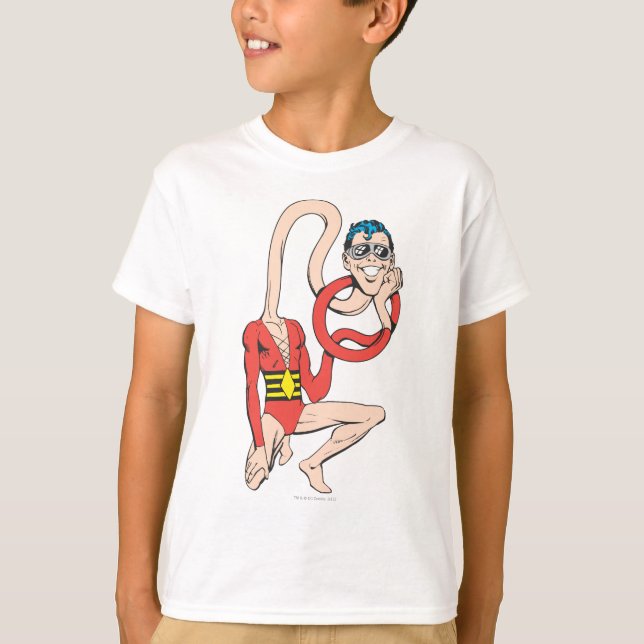 Plastic Man Rubberneck Pose Tee Shirt (Framsida)