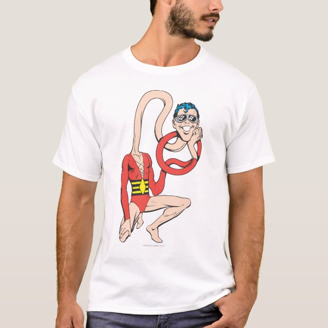 Plastic Man Rubberneck Pose Tee Shirt (Framsida)
