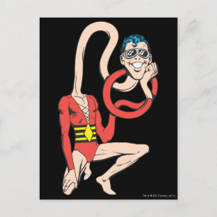 Plastic Man Rubberneck Pose Vykort