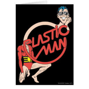 Plastic Man Rubberneck-tecken Hälsningskort