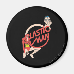 Plastic Man Rubberneck-tecken Magnet