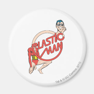 Plastic Man Rubberneck-tecken Magnet