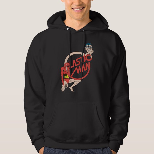 Plastic Man Rubberneck-tecken Sweatshirt Med Luva (Framsida)