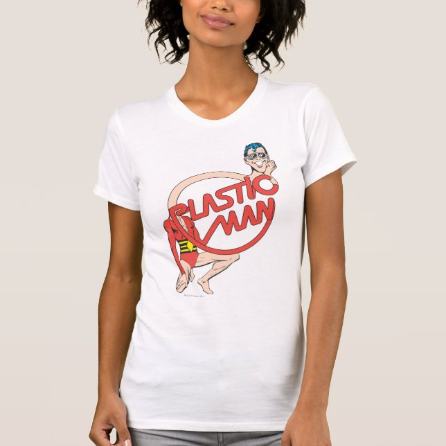 Plastic Man Rubberneck-tecken T-shirt (Framsida)