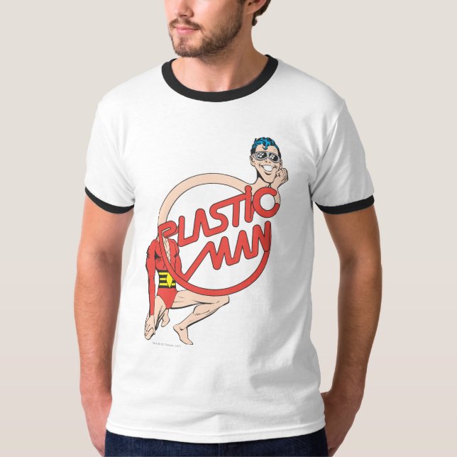 Plastic Man Rubberneck-tecken T-shirt (Framsida)