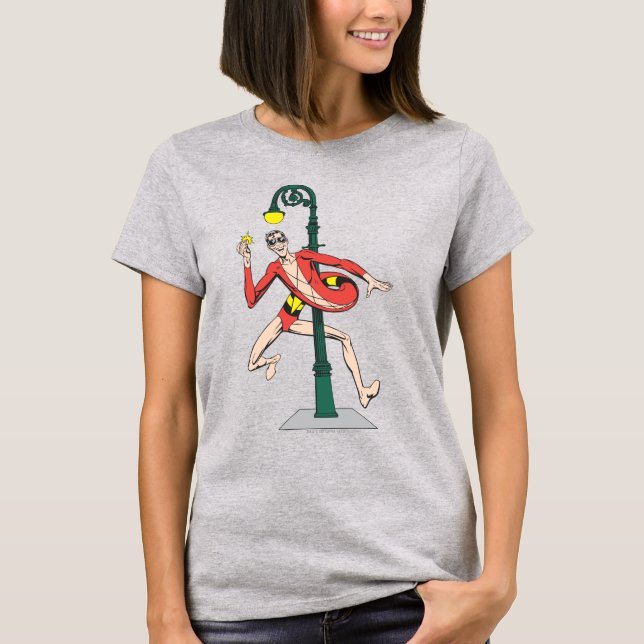 Plastic Man Wraps Streetlampor Tee Shirt (Framsida)