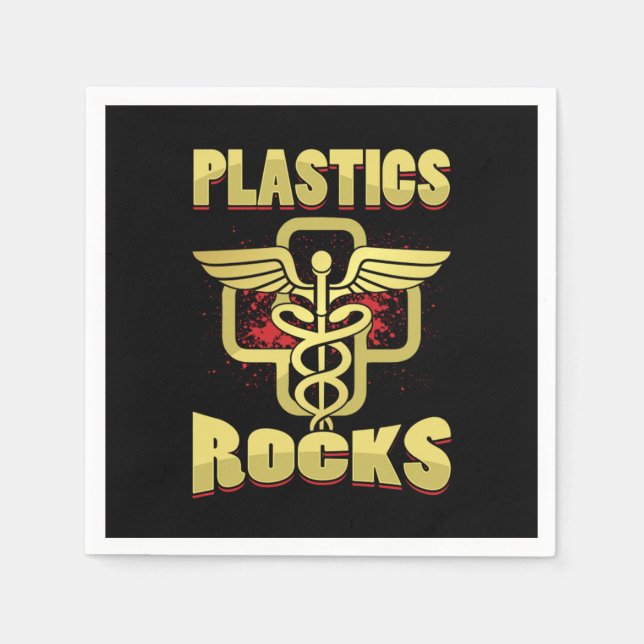 Plastic Rocks Plastic Surgeon Cosmetic Surgery Gif Pappersservett (Framsidan)