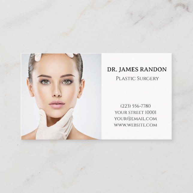 Plastic Surgery Visitenkarte Visitkort (Framsida)
