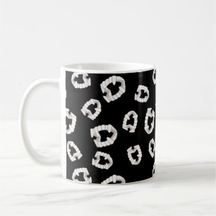 Plastic Vampire Teeth - Black Coffee Mugg