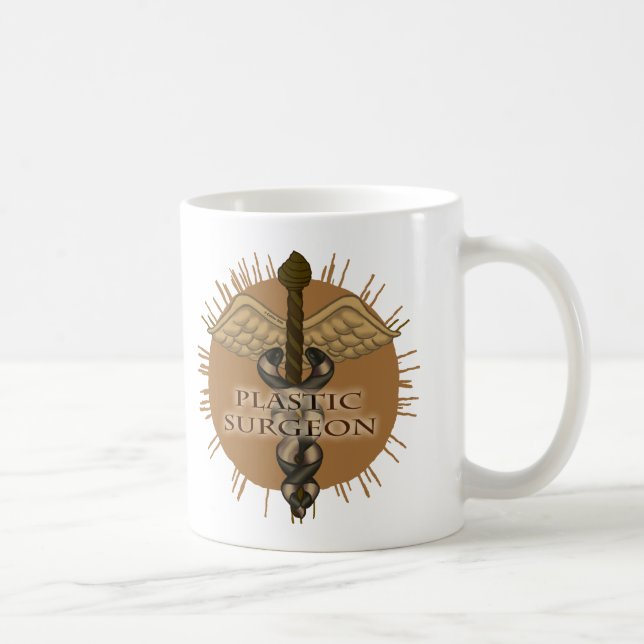 Plastikkirurg Caduceus Kaffemugg (Höger)