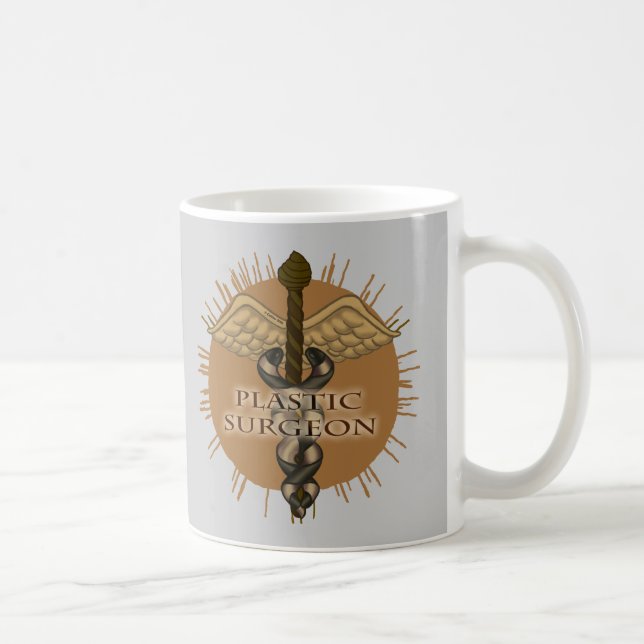 Plastisk Surgeon caduceus Kaffemugg (Höger)
