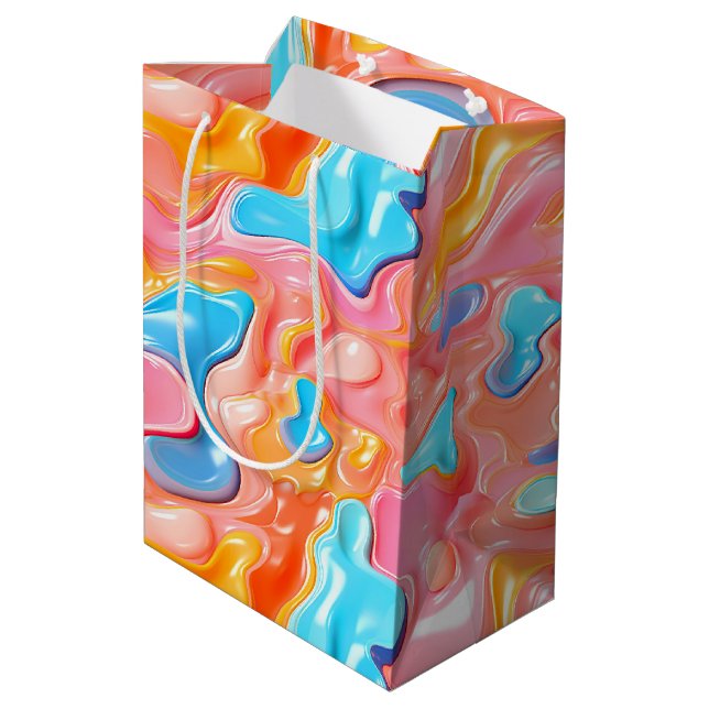 Plastiska Psychedeliska Flytande Former (Baksidan Vinklad)