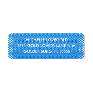 Plastiskt utseende returadress etikett