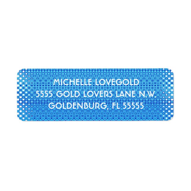 Plastiskt utseende returadress etikett (Framsidan)