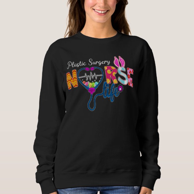 Plastkirurgi Nurse Play Eggbunny Kärlek Stethosc T Shirt (Framsida)
