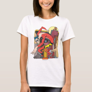 Plastmänniskans form i staden tee shirt