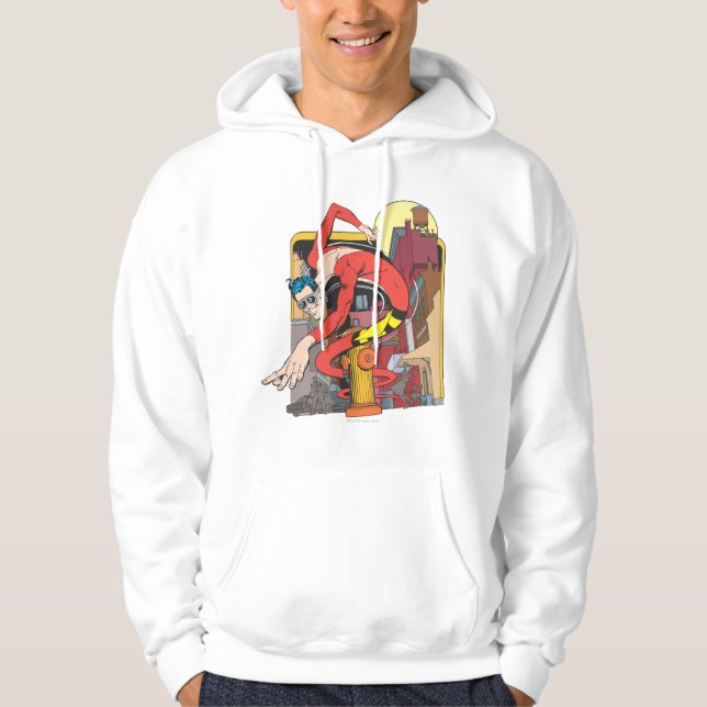 Plastmanschettskift i staden hoodie (Framsida)