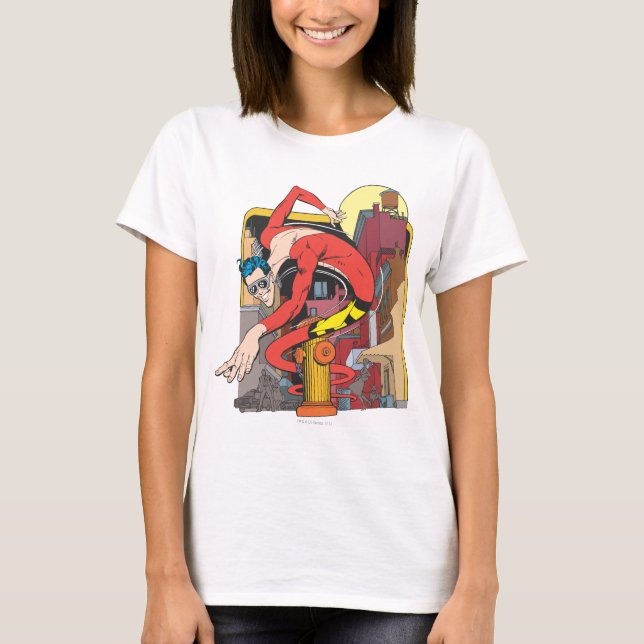 Plastmanschettskift i staden tee shirt (Framsida)