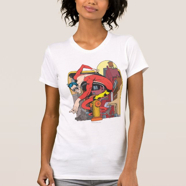 Plastmanschettskift i staden tee shirt (Framsida)
