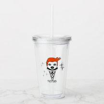 Plastmugg med lock GOTH GAIL Creamy dreamies