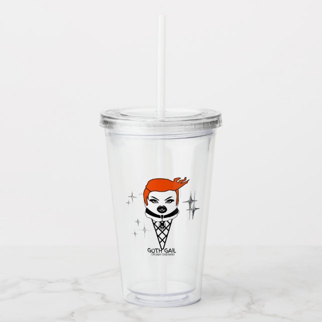 Plastmugg med lock GOTH GAIL Creamy dreamies Take Away Mugg (Framsida)