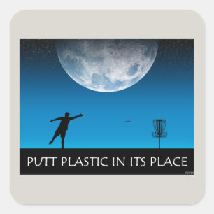 Plastplast i Ställe Fyrkantigt Klistermärke