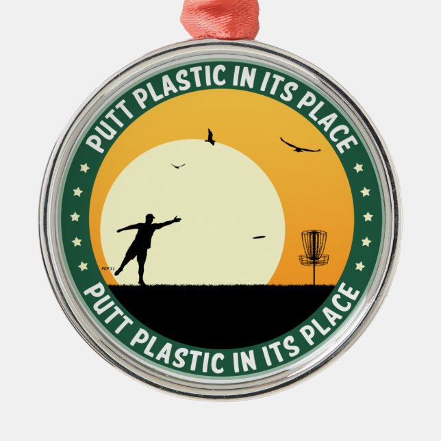 Plastplast i Ställe Julgransprydnad Metall (Framsidan)