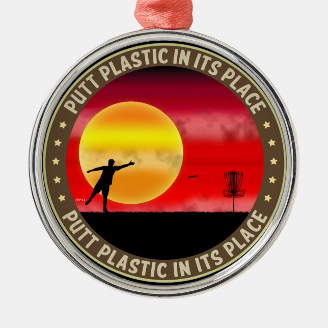 Plastplast i Ställe Julgransprydnad Metall (Framsidan)