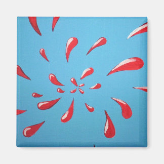 "Plat!" Kvadratisk magnet