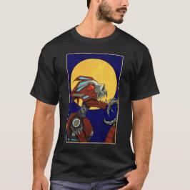 Plåt tjuter det robotiska varulvset t shirt