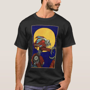 Plåt tjuter det robotiska varulvset t shirt