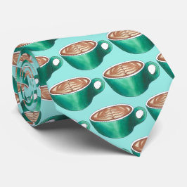 Plat White Latte Cappuccino Coffee Personlig Slips