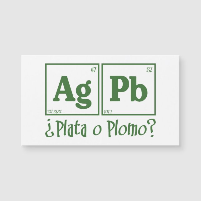 Plata o plomo (Framsida)