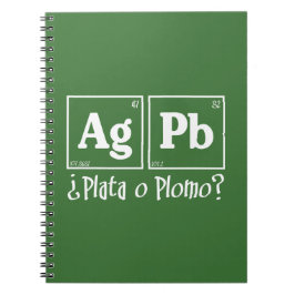Plata o plomo anteckningsbok