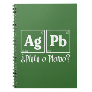 Plata o plomo anteckningsbok