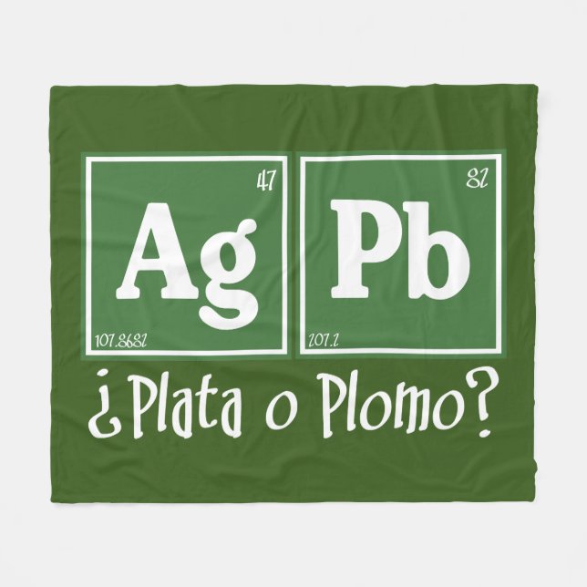 Plata o plomo fleecefilt (Framsidan (Horisontell))