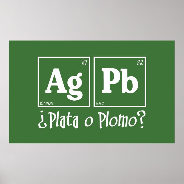 Plata o plomo poster (Framsidan)