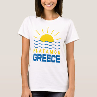 Platamon Greece Sunshine and Sea Vågar Women's T Shirt