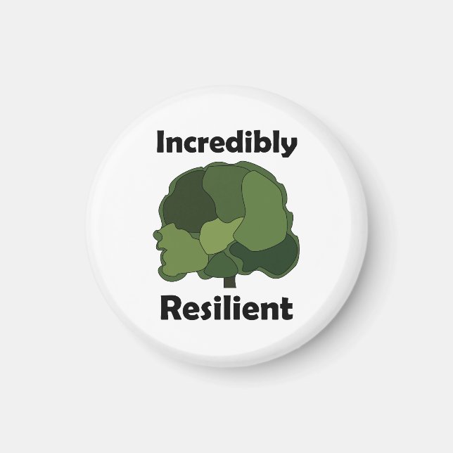 Platan Väldigt Motståndskraftig Inspirerande Magnet (Framsidan)