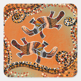 PLATAPUS KONST        FYRKANTIGT KLISTERMÄRKE