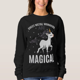 Plåtarbetare Är Magiska Enhörningsjobb Yrke T Shirt