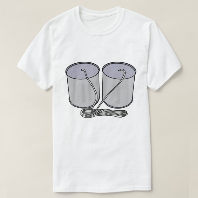 Plåtburkstelefon T Shirt (Design framsida)