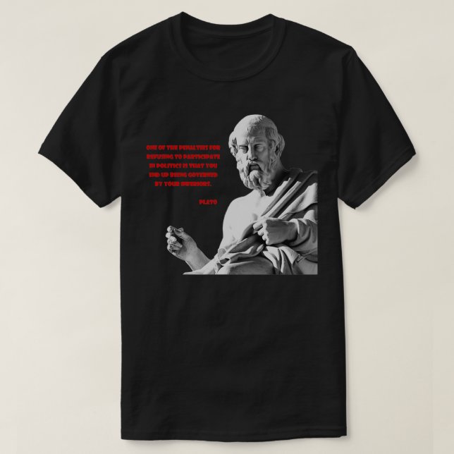 Platcitattecken Classic TShirt T Shirt (Design framsida)